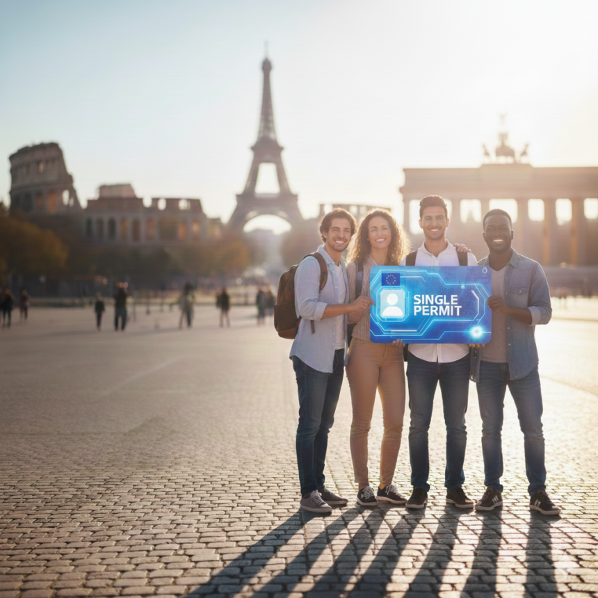 Visto para morar e trabalhar na União Europeia: Nova lei acaba com a espera infinita a partir de maio de 2026