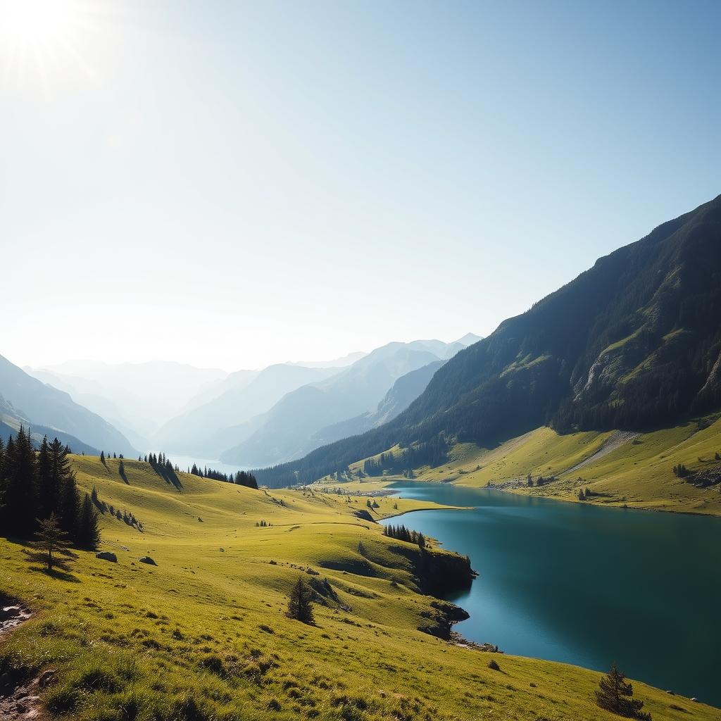 Suíça no verão com lagos e montanhas verdes – melhor época para viajar